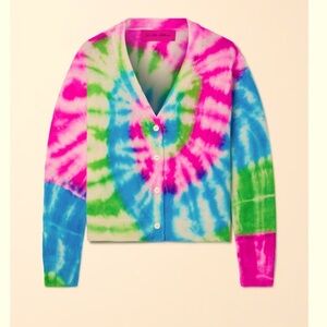 The Elder Statesman Pink and Green Knit